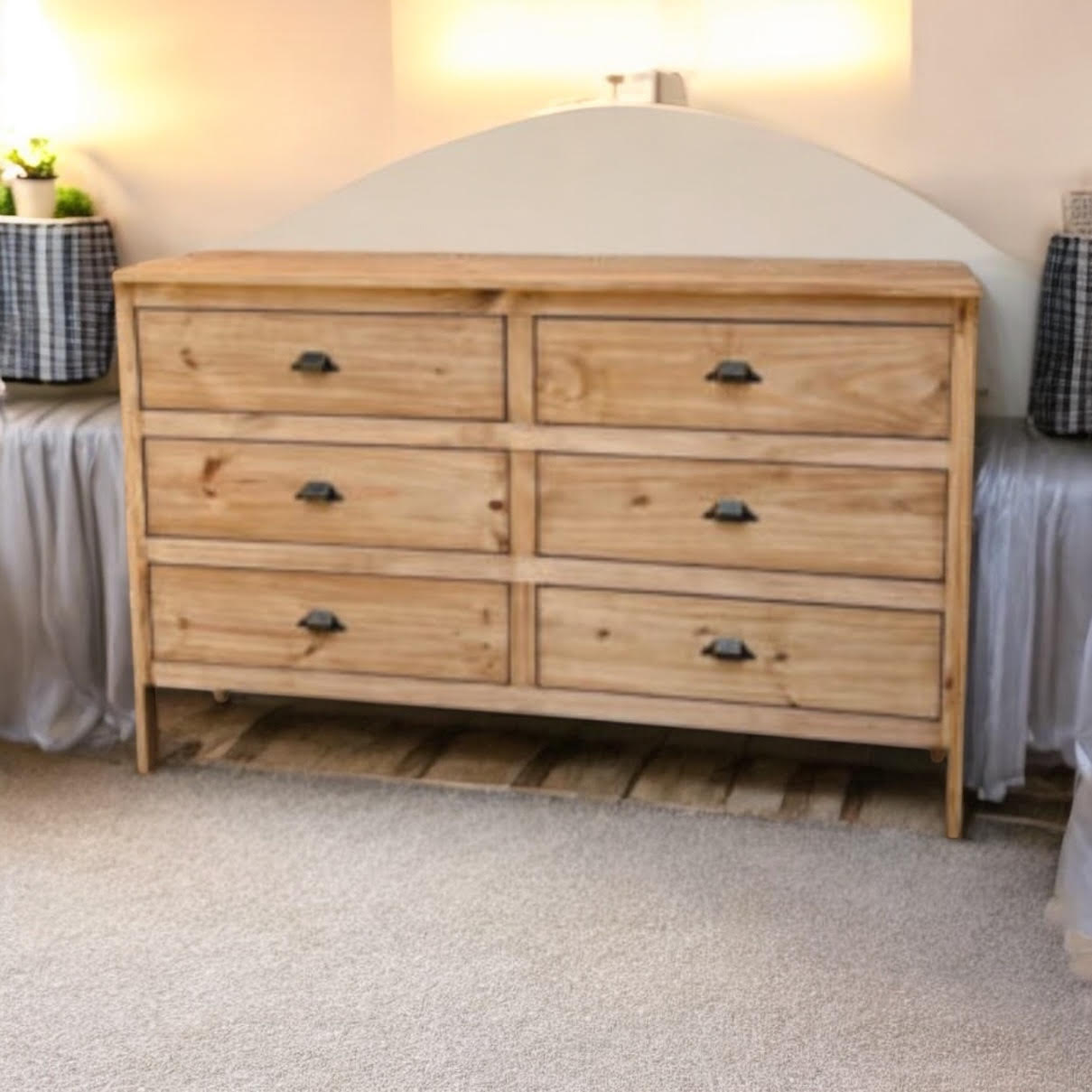 Cómoda Irupé 1.20 m Pino Encerada – Dormitorio | Basket