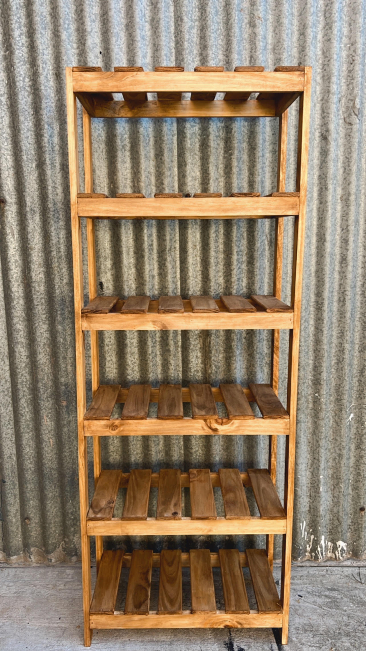 Estantería Encerada 60 cm Pino 1.60 m | Basket Shop