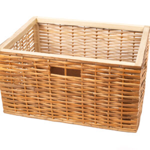Canasto Esterilla de Mimbre Marrón 40x30 cm | Basket