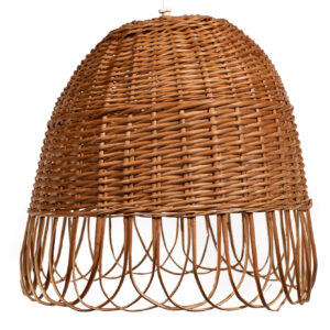 Lámpara de Mimbre con Rulos 35x35 cm | Basket Shop