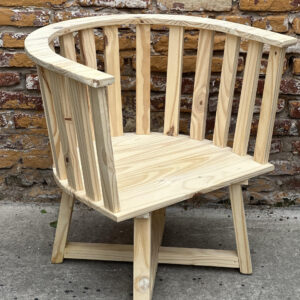 Sillón Gervasoni Crudo Pino Natural 70 cm | Basket Shop