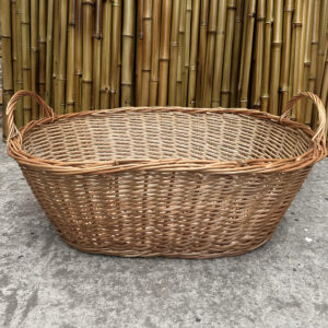 Canasto Leñero Oval Grande 70 cm Mimbre | Basket Shop
