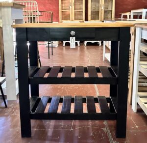 Mesa de Arrime 80×30 cm Patas Negras | Basket Shop