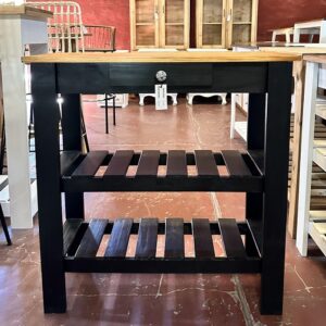 Mesa de Arrime 60x30 cm Patas Negras | Basket Shop