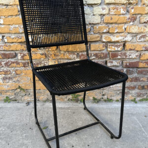 Silla Roma Caño y Yute Negro 120 kg | Basket Shop