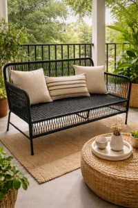 Sillón Dante Doble – Caño y Tejido Yute | Basket Shop