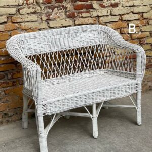 Sillón Lorenzo Doble Pintado Blanco | Basket Shop