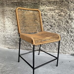 Silla Tulum Marrón Eco – Caño y Yute | Basket Shop
