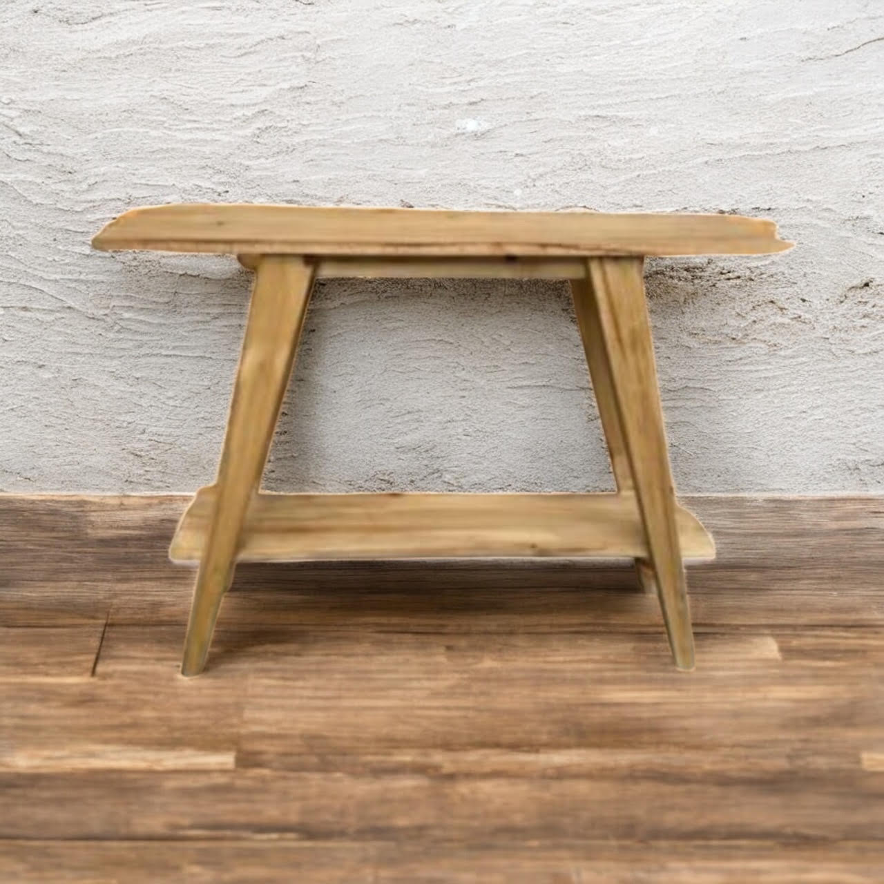 Mesa de Arrime con Estante 1 m Encerada | Basket Shop