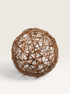 Esfera Colgante de Mimbre 40 cm – Lámpara | Basket Shop