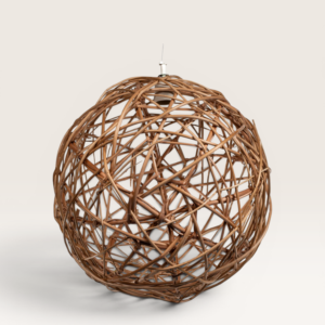Esfera Colgante de Mimbre 30 cm – Lámpara | Basket Shop