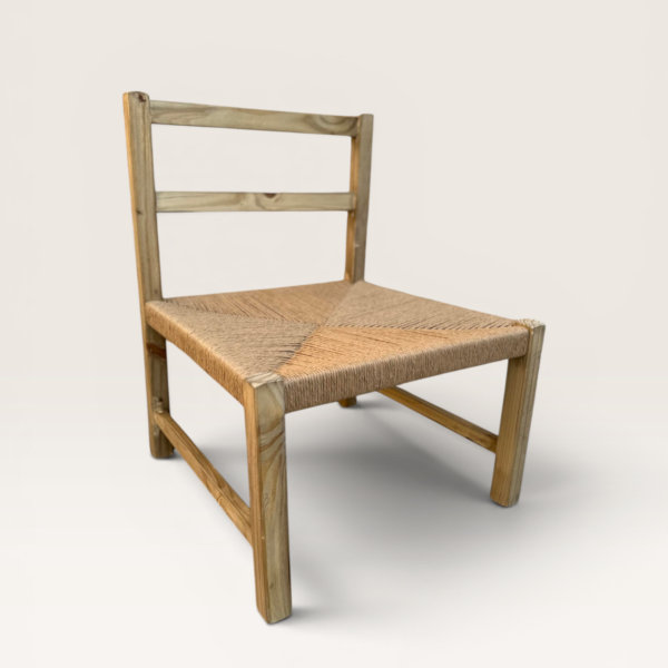 Sillón Matero Pino Macizo Tejido Craft | Basket Shop