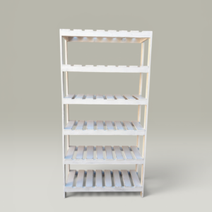 Estantería Blanca Decapada 60 cm Pino 1.60 m | Basket