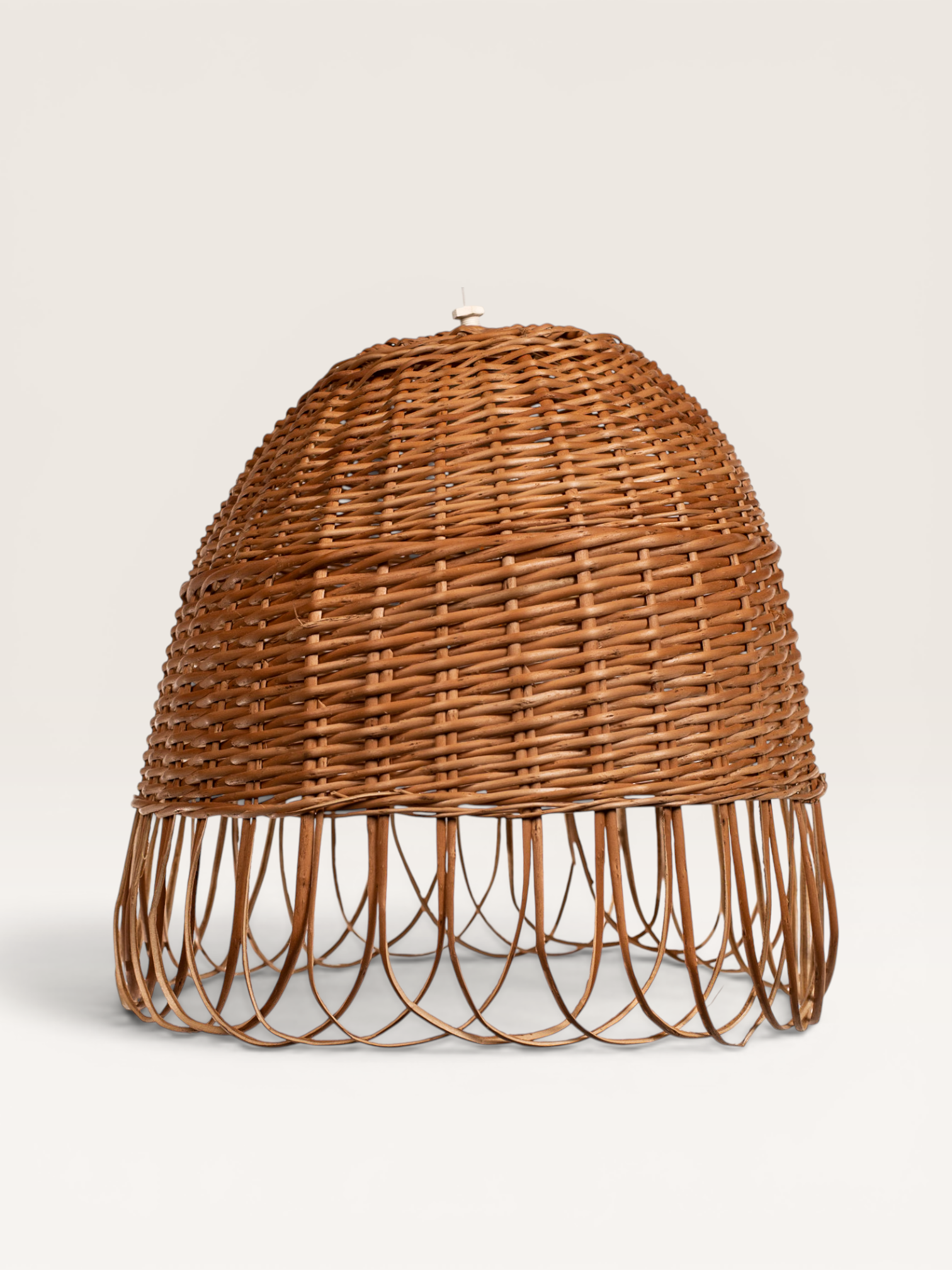 Lámpara de Mimbre con Rulos 35×35 cm | Basket Shop
