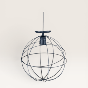 Lámpara Colgante de Hierro 30 cm Negro o Cobre | Basket