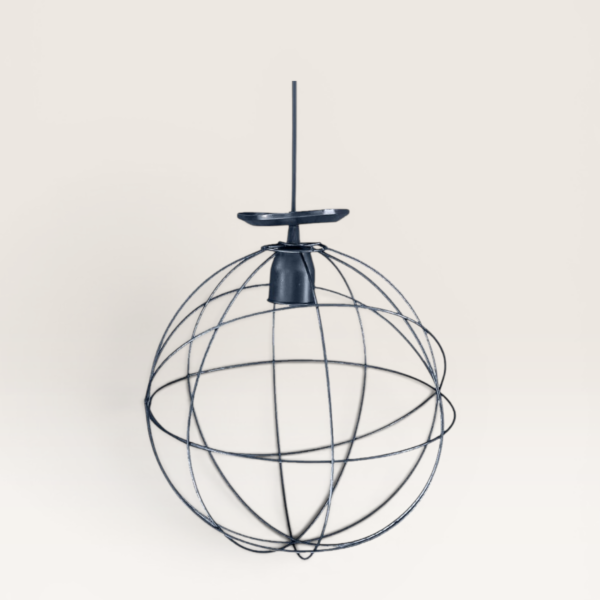 Lámpara Colgante de Hierro 50 cm Negro o Cobre | Basket