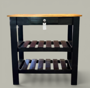 Mesa de Arrime 80×30 cm Patas Negras | Basket Shop
