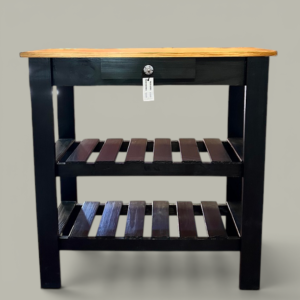 Mesa de Arrime 60x30 cm Patas Negras | Basket Shop
