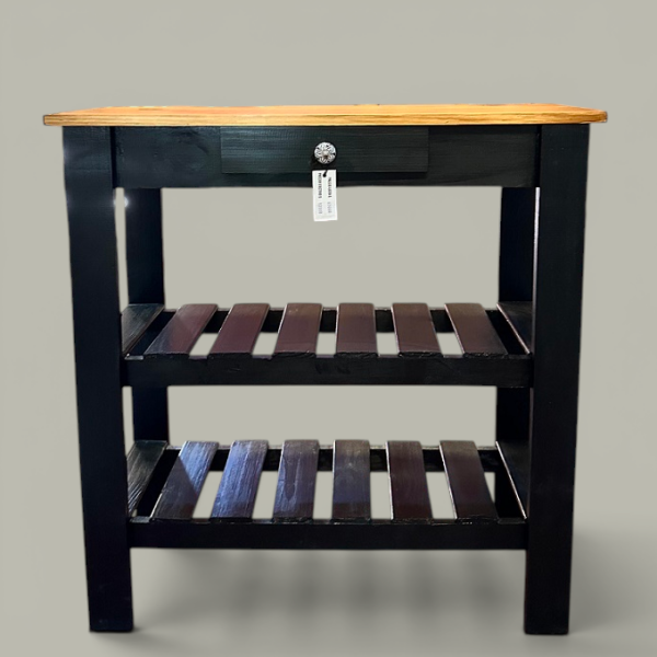 Mesa de Arrime 80x30 cm Patas Negras | Basket Shop