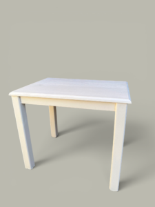 Mesa Infantil Blanca 60×60 cm Pino | Basket Shop