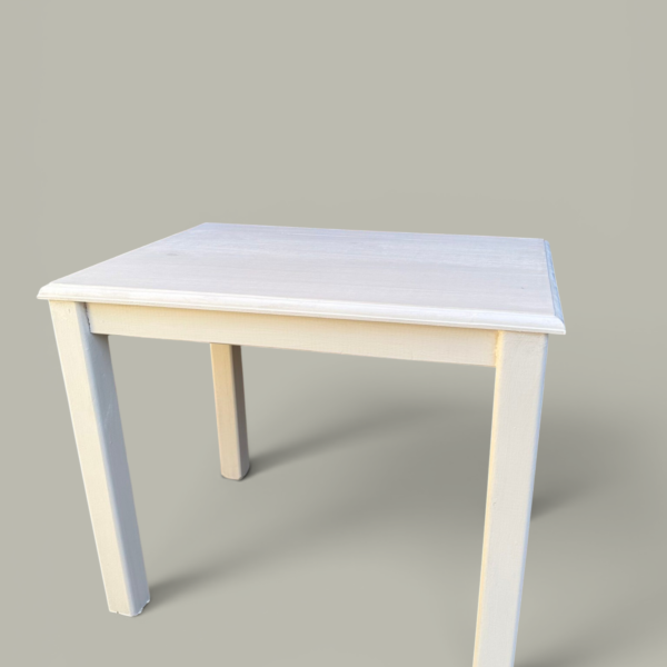 Mesa Infantil Blanca 60x40 cm Pino | Basket Shop