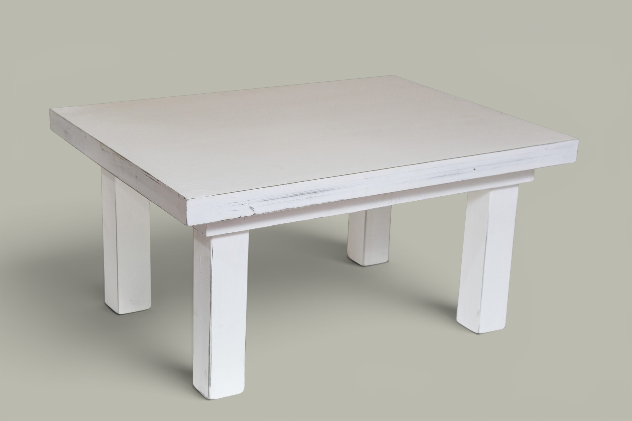 Mesa Ratona Pino Blanca 80 cm | Basket Shop