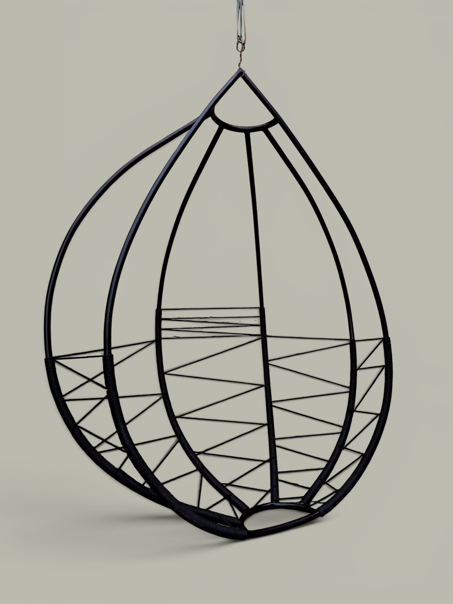 Hamaca Gota Yute Negra – Caño 120 kg | Basket Shop
