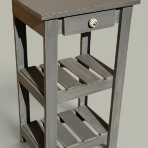 Mesa de Luz Olivia Gris Decapada | Basket Shop