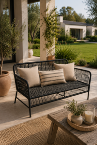 Sillón Dante Doble – Caño y Tejido Yute | Basket Shop