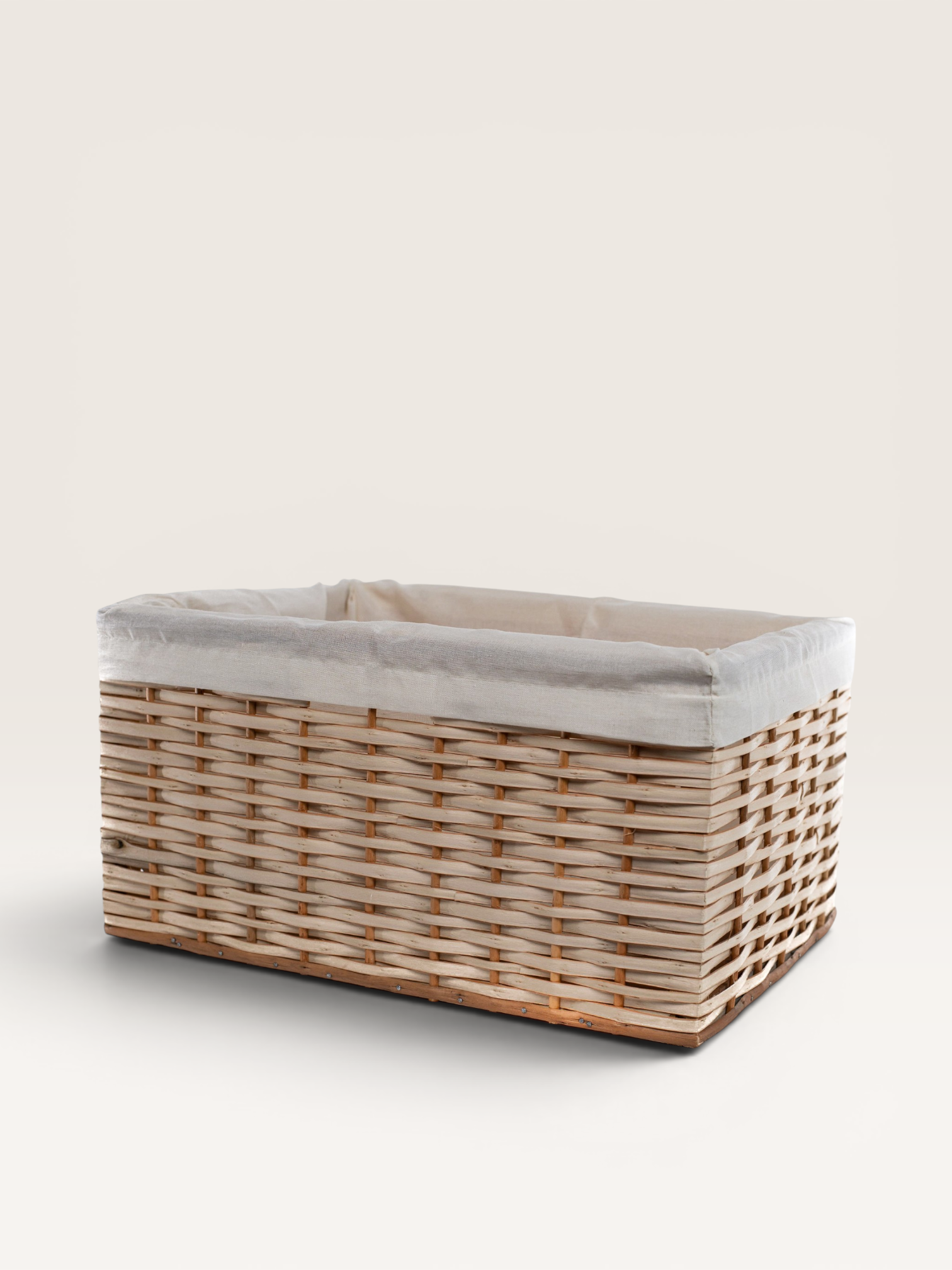 Canasto Mimbre con Tela 30×20 cm | Basket Shop