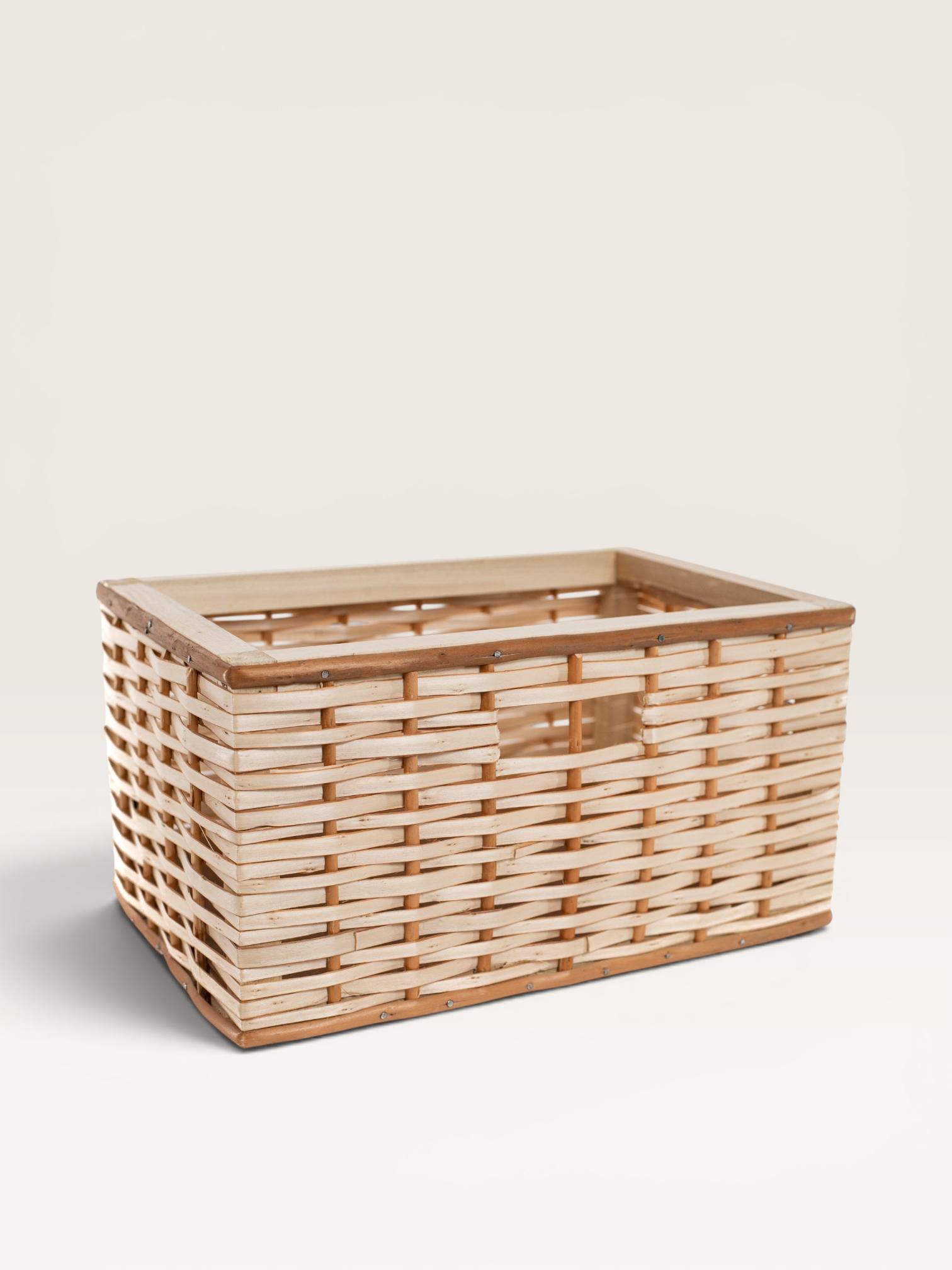 Canasto de Mimbre Sin Pintar 40×30 cm | Basket Shop