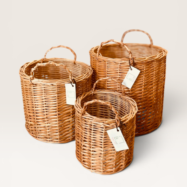 Canasto Tacho Sin Tapa Grande 32 cm con Manija | Basket