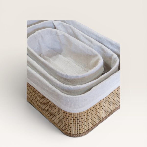 Canasto Organizador Bambú Chico 20x12 cm | Basket Shop
