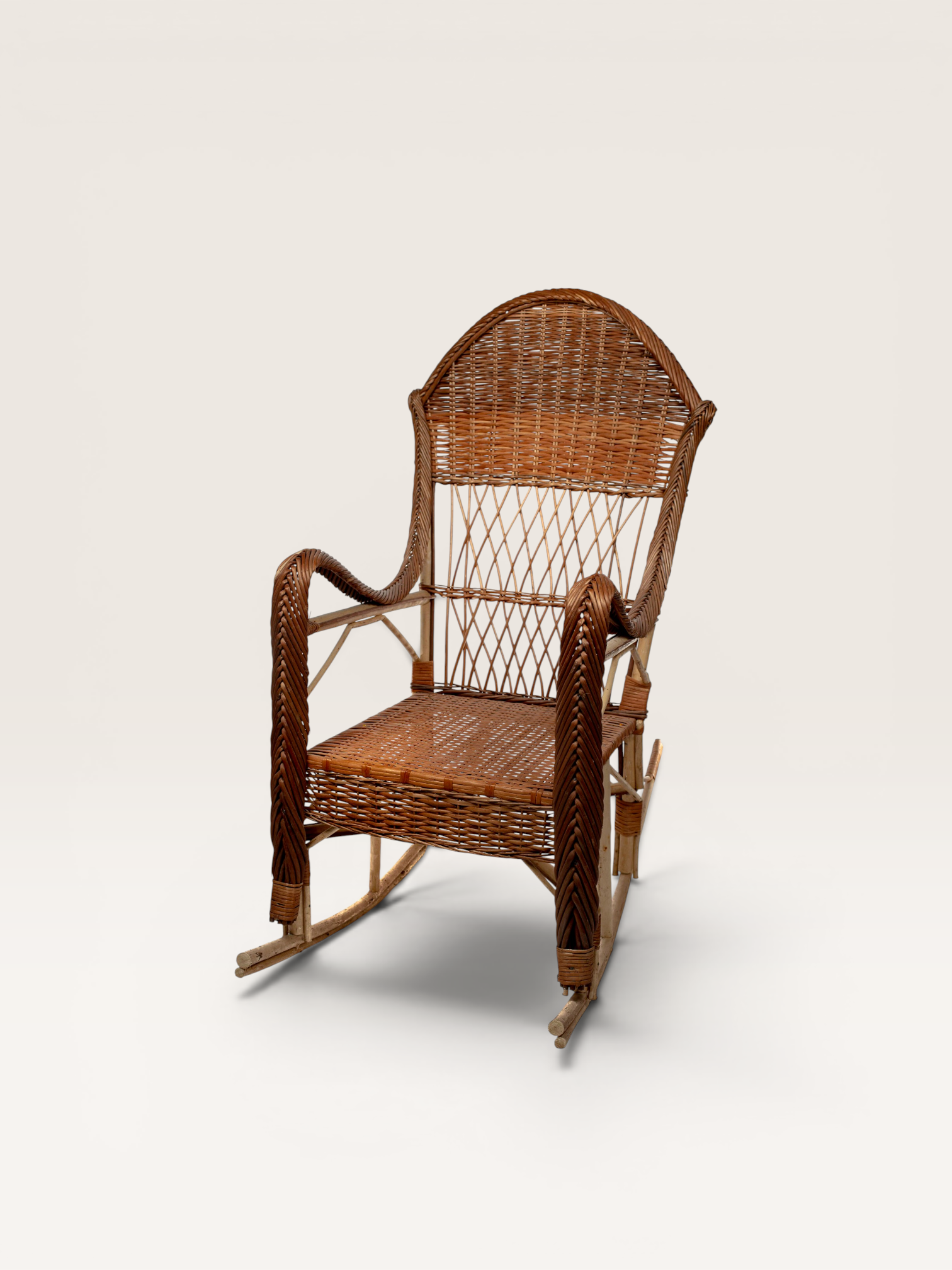 Sillón Mecedor Mimbre Sin Pintar | Basket Shop