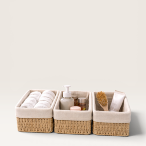Canasto de Yute Chico 18 cm – Organizador Mesa | Basket