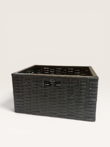 Canasto Mimbre Negro 40×30 cm Sin Tela | Basket Shop