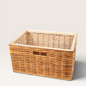 Canasto Esterilla de Mimbre Marrón 40x30 cm | Basket