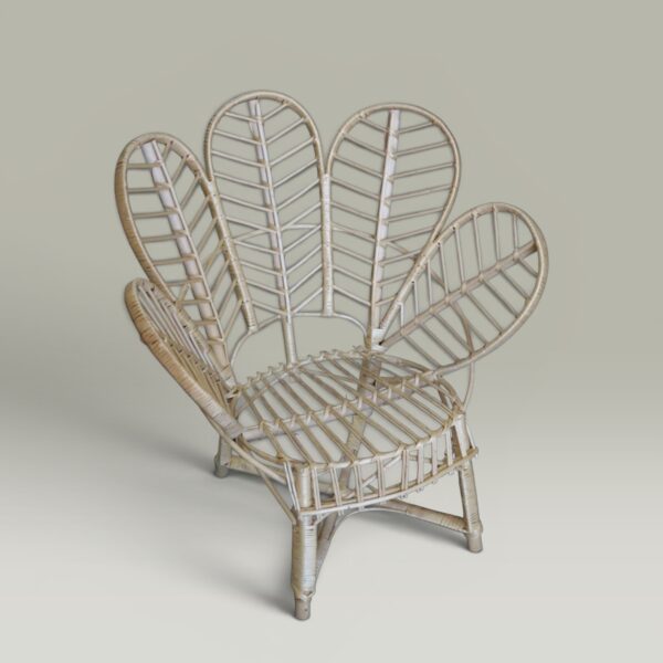 Sillón Flor Mimbre 95x95 cm – Living | Basket Shop
