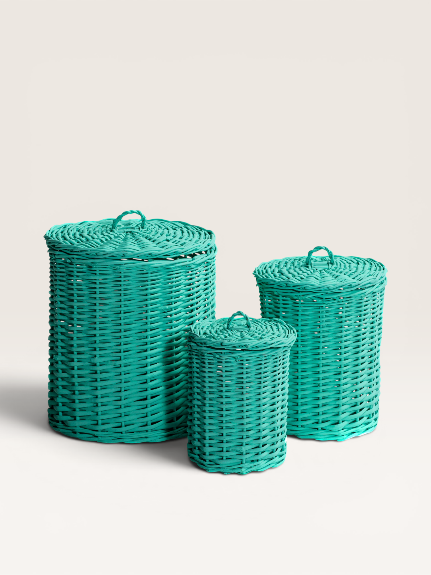 Canasto Tacho con Tapa Chico 20×20 cm | Basket Shop