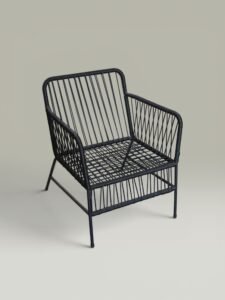 Sillón Dante Yute Negro 140 kg | Basket Shop