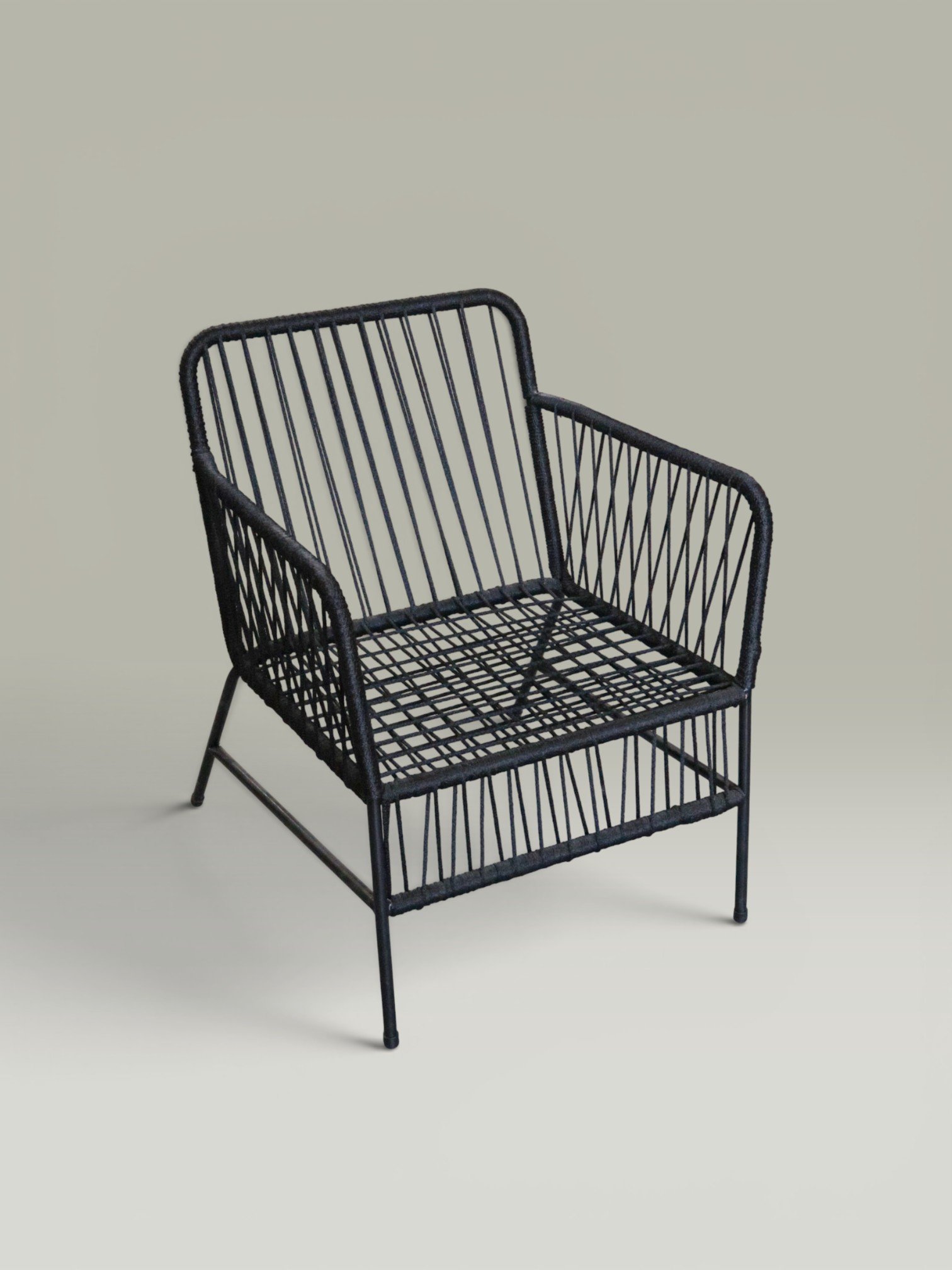 Sillón Dante Yute Negro 140 kg | Basket Shop