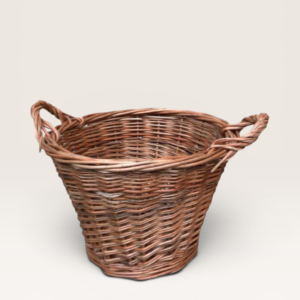 Leñero Cónico 50 cm Boca Mimbre Entero | Basket Shop