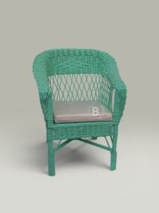 Sillón Mimbre Acqua – Sin Almohadón | Basket Shop