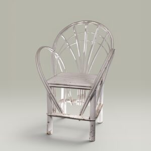 Sillón de Palo de Mimbre Pintado | Basket Shop
