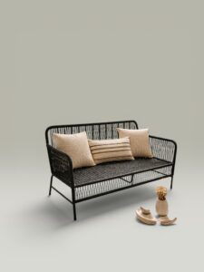 Sillón Dante Doble – Caño y Tejido Yute | Basket Shop