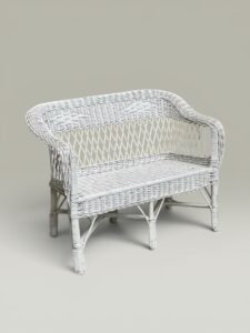 Sillón Lorenzo Doble Pintado Blanco | Basket Shop