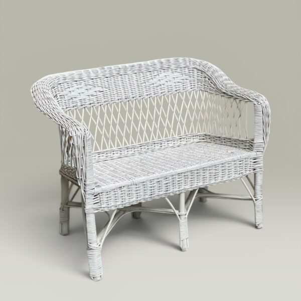 Sillón Lorenzo Doble Pintado Blanco | Basket Shop