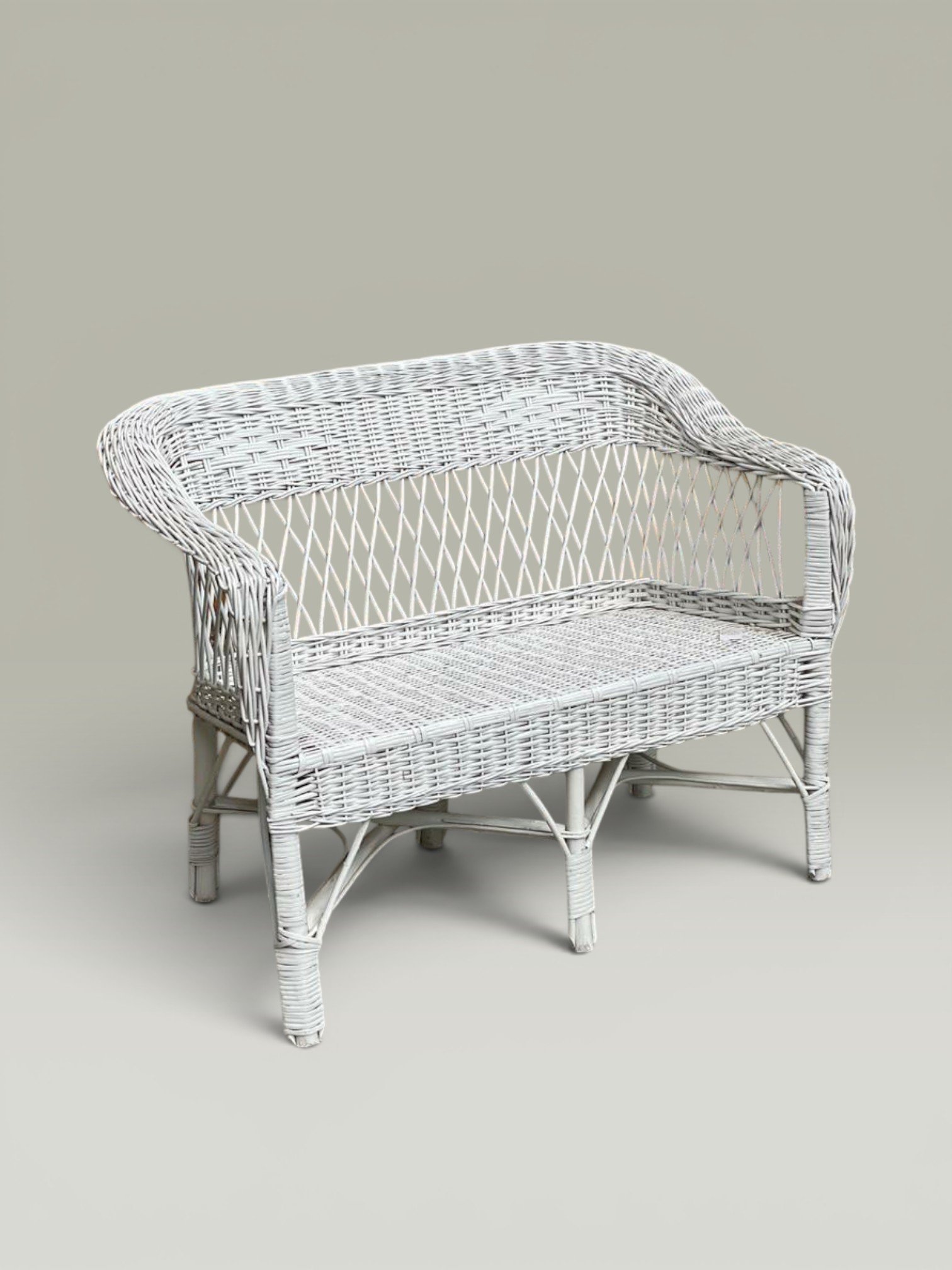 Sillón Lorenzo Doble Pintado Blanco | Basket Shop