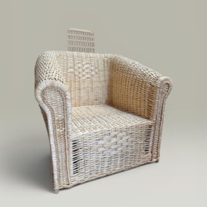 Sillón Valdivia Mimbre Clarito 80 cm | Basket Shop