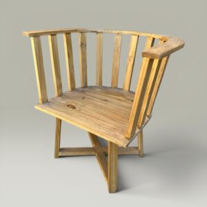Sillón Gervasoni Simple Pino Encerado 70 cm | Basket